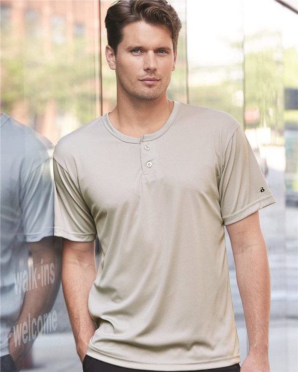 Badger 7930 - B-Dry Core Baseball Henley