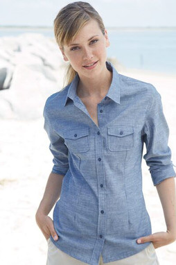 Burnside B5255 - Ladies Long Sleeve Chambray