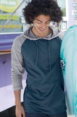 Burnside B8127 - Yarn-Dyed Raglan Pullover