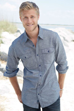 Burnside B8255 - Chambray Long Sleeve Shirt