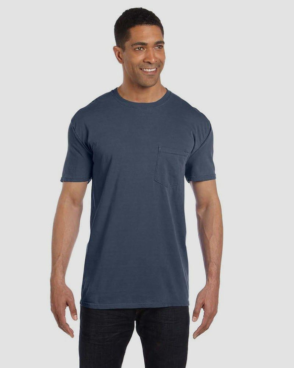Comfort Colors 6030 - Remera Manga corta Garment Dyed con bolsillo  