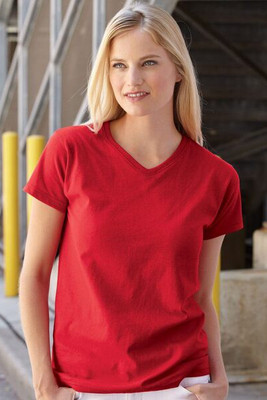 Fruit of the Loom L39VR - Ladies' Heavy Cotton HD™ V-Neck T-Shirt