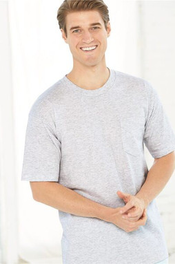 Bayside 7100 - USA-Made Short Sleeve T-Shirt with a Pocket