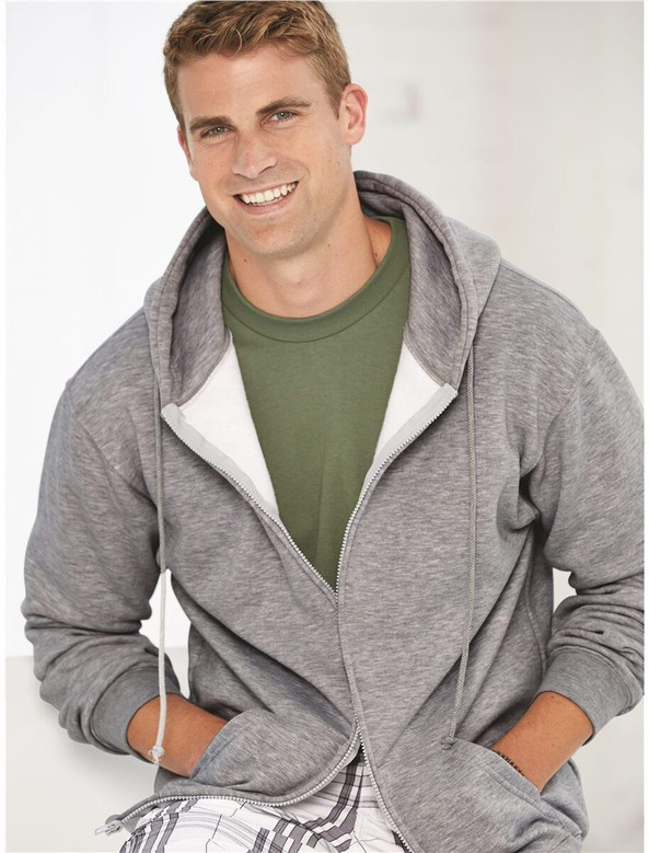 Bayside 900 - USA-Made Full-Zip Hooded Sweatshirt