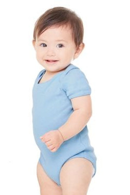 Bella+Canvas 100 - Infant Baby Rib Short Sleeve Creeper