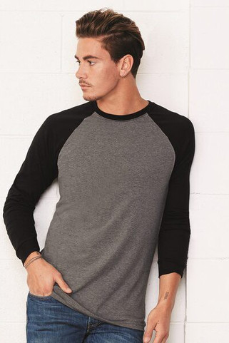 Bella+Canvas 3000 - Long Sleeve Baseball Jersey T-Shirt