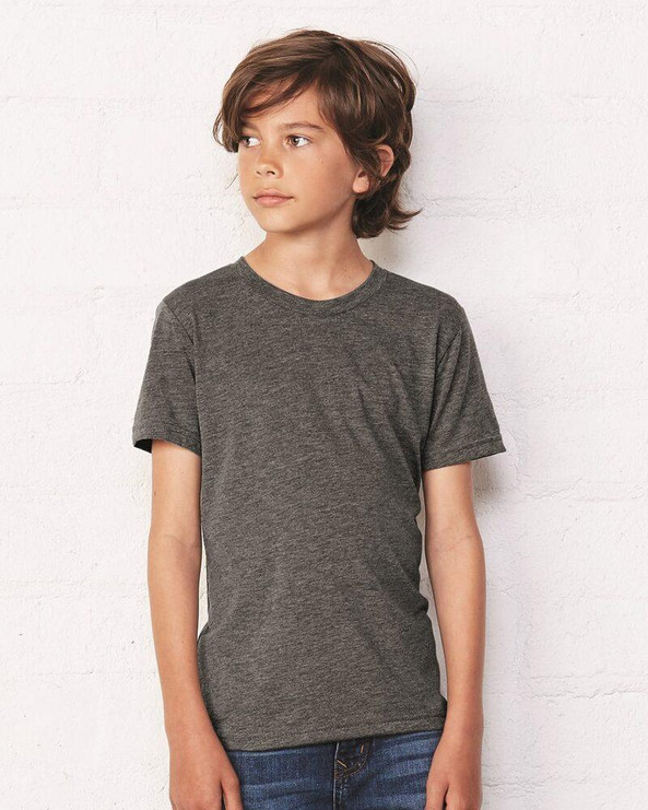 Bella+Canvas 3001Y - Remera para niños manga corta de cuello redondo Jersey 