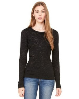 Bella+Canvas 8650 - Ladies Burnout Long Sleeve T-Shirt