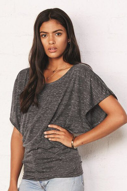 Bella+Canvas 8821 - Ladies Flowy Draped Sleeve Dolman T-Shirt