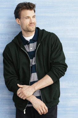 Gildan sweatshirt with zipper for men black