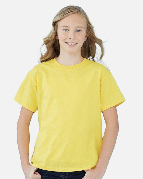 Gildan 8000B - Remeras para jóvenes DryBlend 50/50 