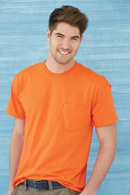 Gildan 8300 - Venta al por mayor de remera DryBlend 50/50 con bolsillo 