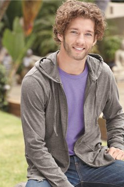 Independent Trading Co. SS150JZ - Lightweight Jersey Hooded Full-Zip T-Shirt