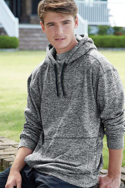 J. America 8613 - Cosmic Poly Hooded Pullover Sweatshirt