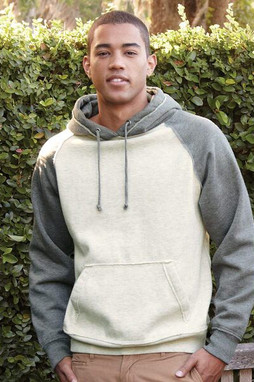 J. America 8885 - Vintage Heather Hooded Sweatshirt