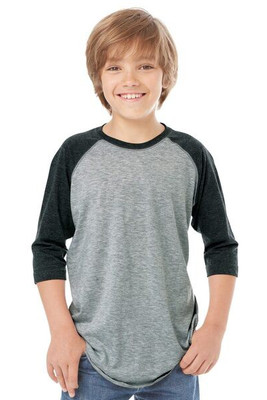 LAT 6130 - Youth Retro Style Three-Quarter Sleeve Baseball Tee