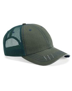 Mega Cap 6990 - Herringbone Unstructured Trucker Cap