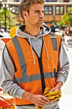 ML Kishigo 1519-1520 - Class 2 Economy Vest with Zipper Front