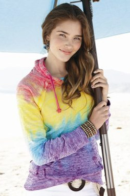 MV Sport W1162 - Courtney Burnout V-Notch Sweatshirt