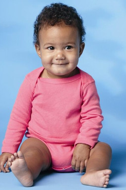 Rabbit Skins 4411 - Infant Long Sleeve Lap Shoulder Creeper