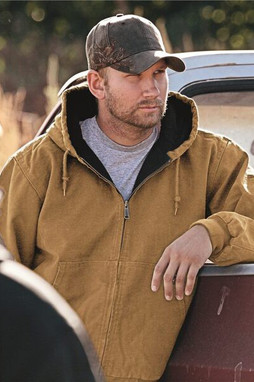 DRI DUCK 5020 - Hooded Boulder Cloth Jacket with Tricot Quilt Lining