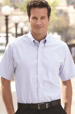 VanHeusen 13V0042 - Camisa Oxford de manga corta