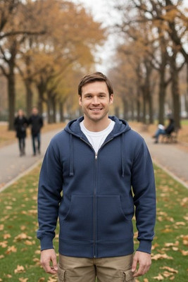 Econscious EC5650 - Men's 11.67 oz. Organic/Recycled Full-Zip Hood