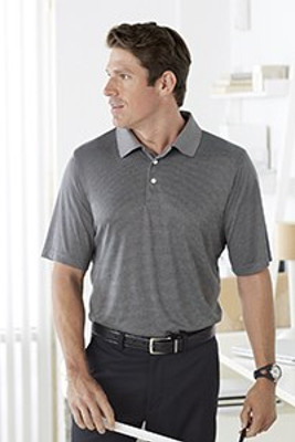 Devon & Jones DG210 - Pima-Tech Men's Jet Pique Heather Polo