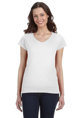 Gildan G64VL - Ladies Softstyle V-Neck T-Shirt with Tapered Fit