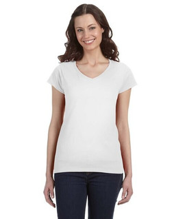 Gildan G64VL - Ladies Softstyle V-Neck T-Shirt with Tapered Fit