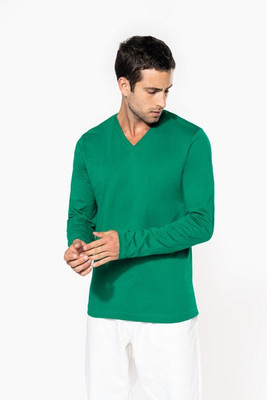 Kariban K358 - HERREN LANGARM T-SHIRT MIT V-AUSSCHNITT