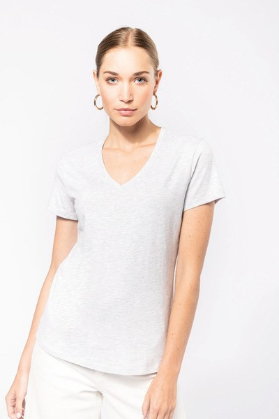Kariban K381 - LADIES' SHORT SLEEVE V-NECK T-SHIRT