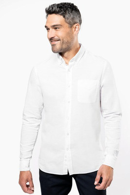 Kariban K516 - MEN'S LONG SLEEVE WASHED OXFORD SHIRT