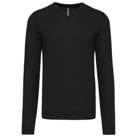 Kariban K965 - Men's Classic V-Neck Cotton Blend Sweater