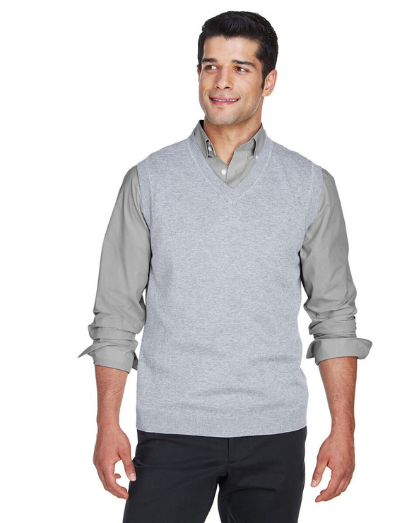 Devon & Jones D477 - Airspun Cotton Unisex V-Neck Vest