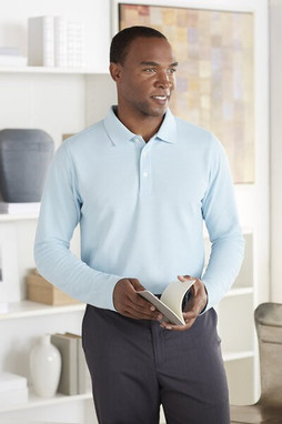 Devon & Jones DG170 - Mens DRYTEC20 Performance Long-Sleeve Polo