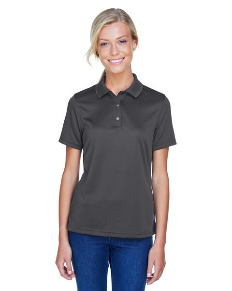 Harriton M345W - Polo Performance Féminin à Plis et Col Tricot