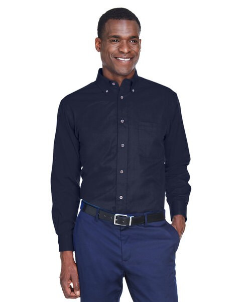 Harriton M500T - Men's Tall Easy Blend Long-Sleeve Twill