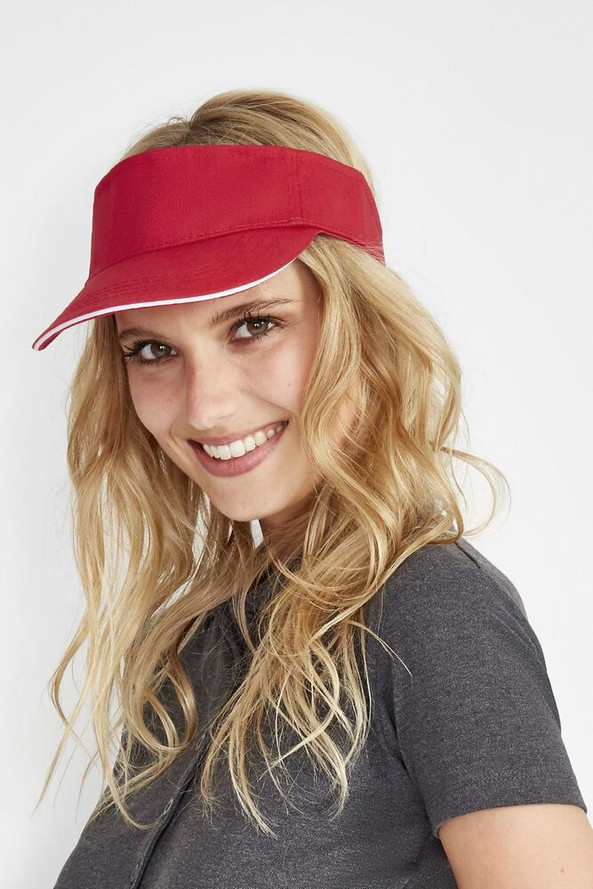 SOL'S 01196 - Visor Unissex Ace com Ajuste de Velcro