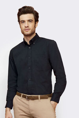 SOL'S 16090 - Camisa Masculina de Algodão Twill BEL-AIR