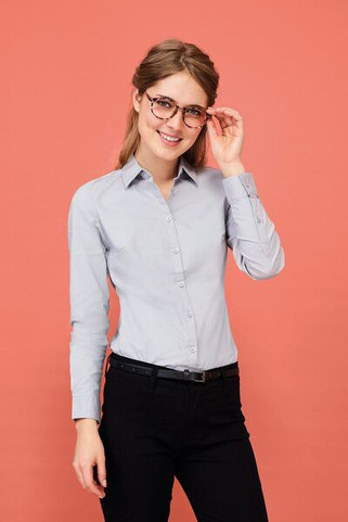 SOLS 01427 - ΜΠΛΕΪΚ WOMEN Μακρυμάνικο Ελαστικό Πουκάμισο