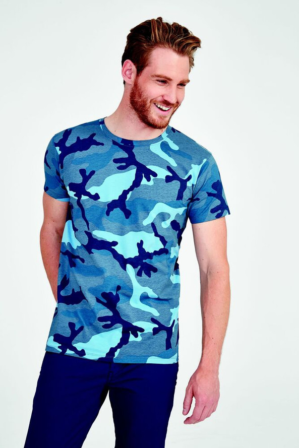 SOL'S 01188 - Camo Men Round Collar T Shirt