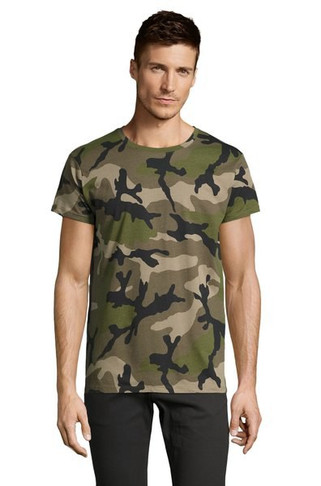 SOLS 01188 - Camo Men Round Collar T Shirt