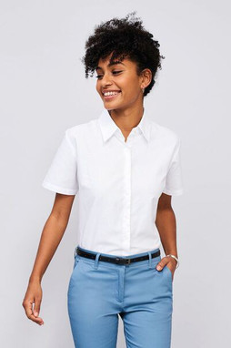 SOLS 16030 - Elite Dames Bloes Oxford Korte Mouwen