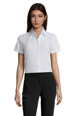 SOL'S 16030 - Oxford skjorte til kvinder med korte ærmer Elite