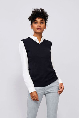 SOLS 00591 - Ærmeløs V-hals sweater Herrer