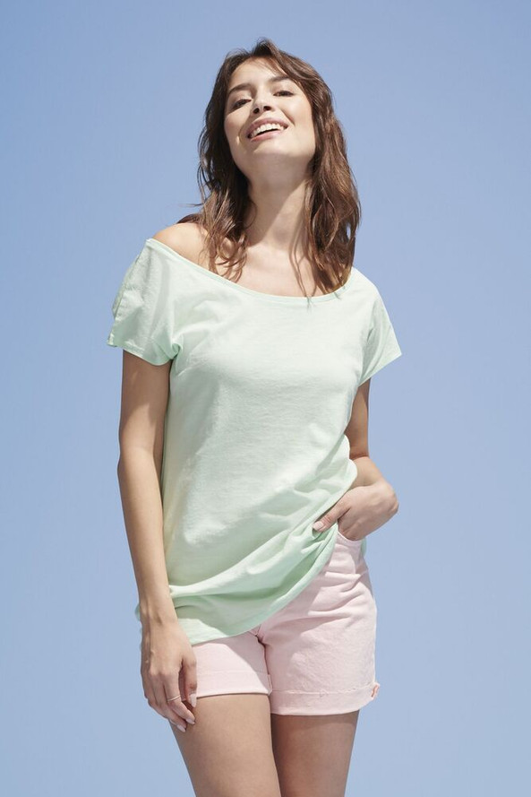SOL'S 11398 - MARYLIN Women's Short Sleeve Long Kimono T Shirt