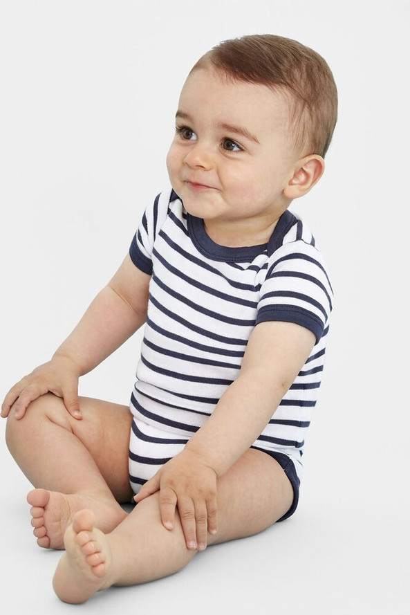 SOL'S 01401 - Weicher Babybody mit Streifenmuster aus Baumwolle
