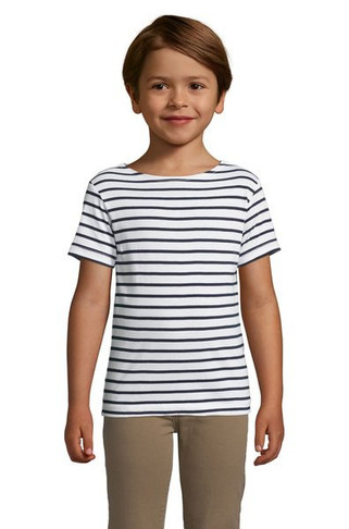 SOLS 01400 - MILES KIDS Kids Round Neck Striped T Shirt