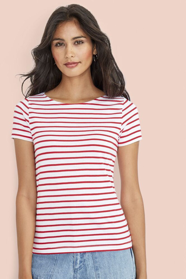 SOL'S 01399 - MILES WOMEN Round Neck Striped T Shirt